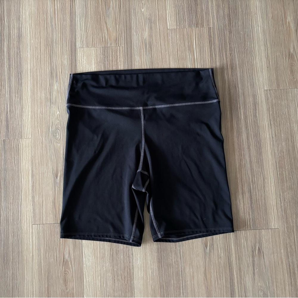 Superfit Hero Bike Shorts Air Fit Black High Waist Compression Women 2X Gym USA